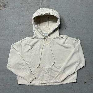 Nike Center Swoosh Oversized Cropped Hoodie Size Large Womens